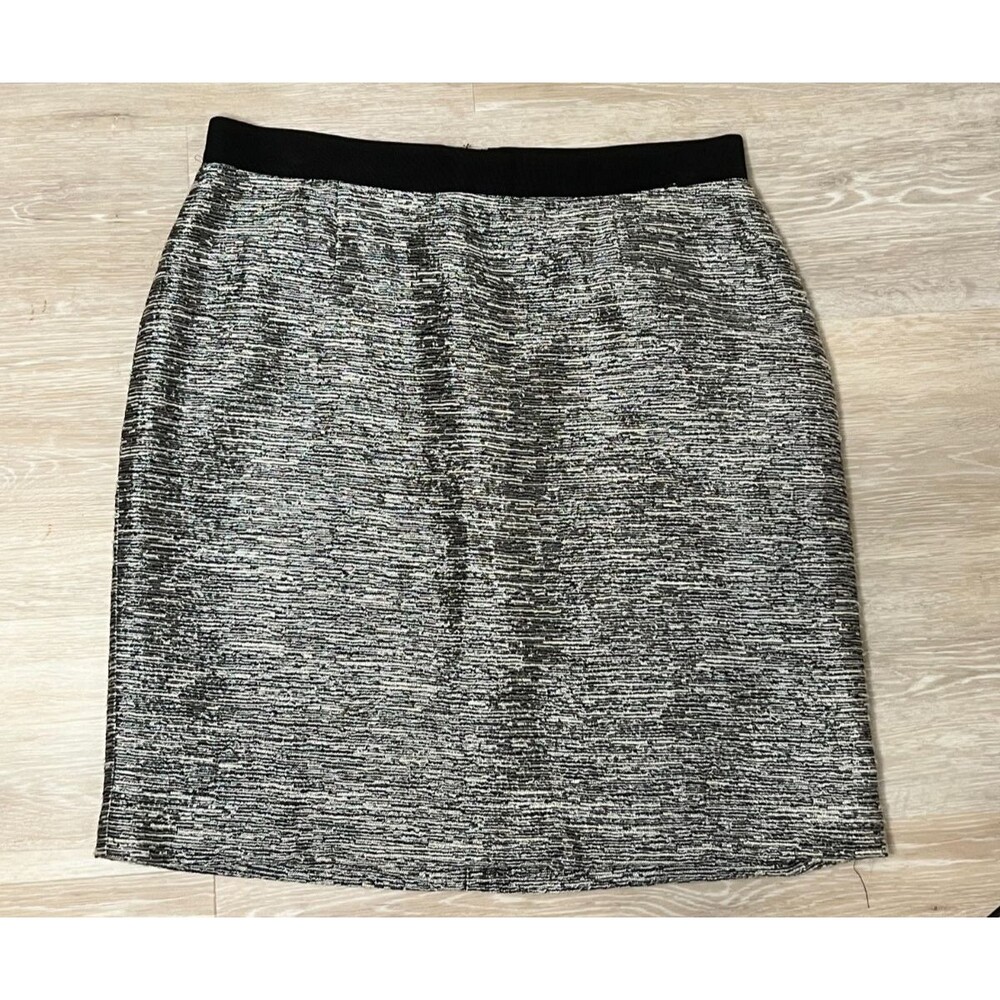 Kate Spade Metallic Tweed Skirt – Women’s Size 10 – Lined – 21" Length